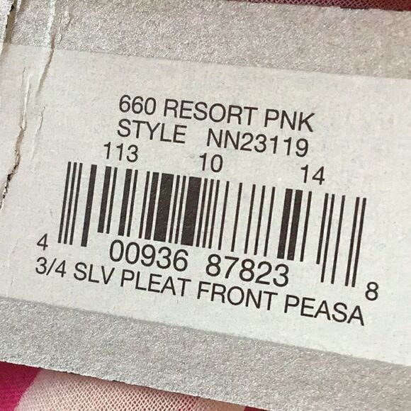 Apt. 9 Pink Striped Lightweight Chiffon Nautical Blouse with Cami Tank - Picture 16 of 16